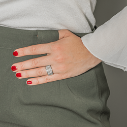 Bague Or blanc Diamant - Castafiore