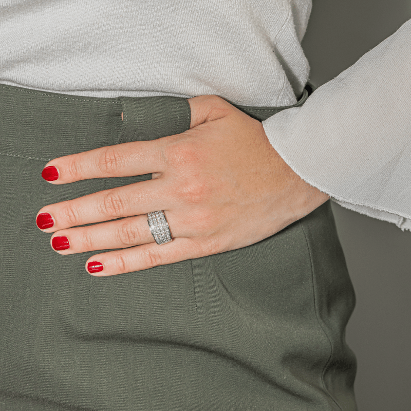 Bague Or blanc Diamant - Castafiore