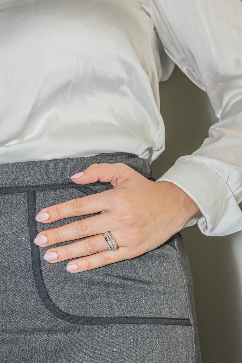 Bague Or blanc Diamant - Castafiore