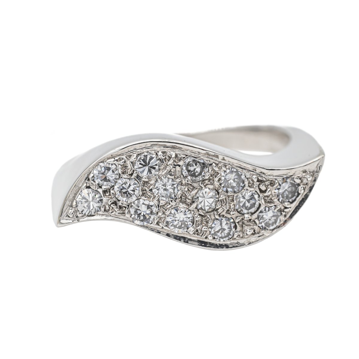 Bague Or blanc Diamant - Castafiore