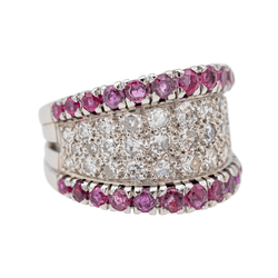 Bague Or blanc Diamant - Castafiore