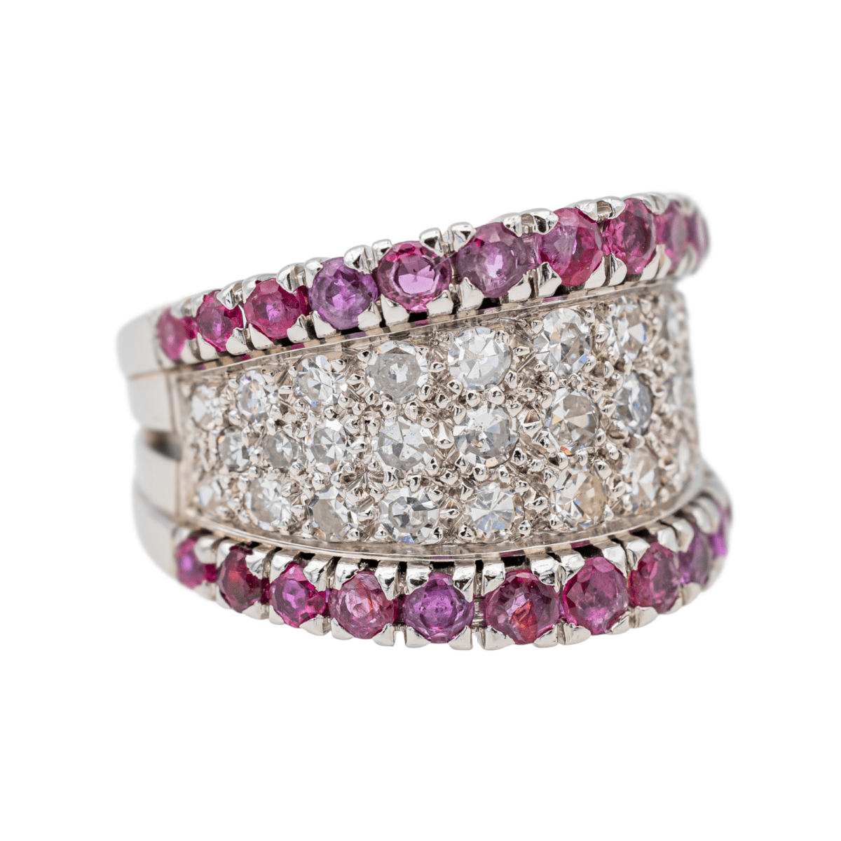 Bague Or blanc Diamant - Castafiore