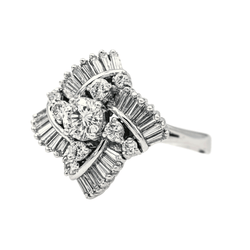 Bague Or blanc Diamant - Castafiore