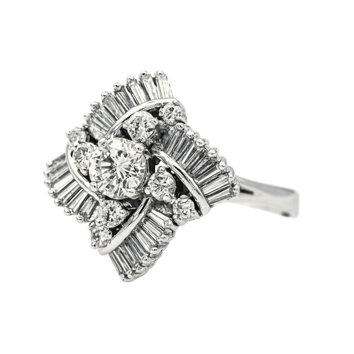 Bague Or blanc Diamant - Castafiore
