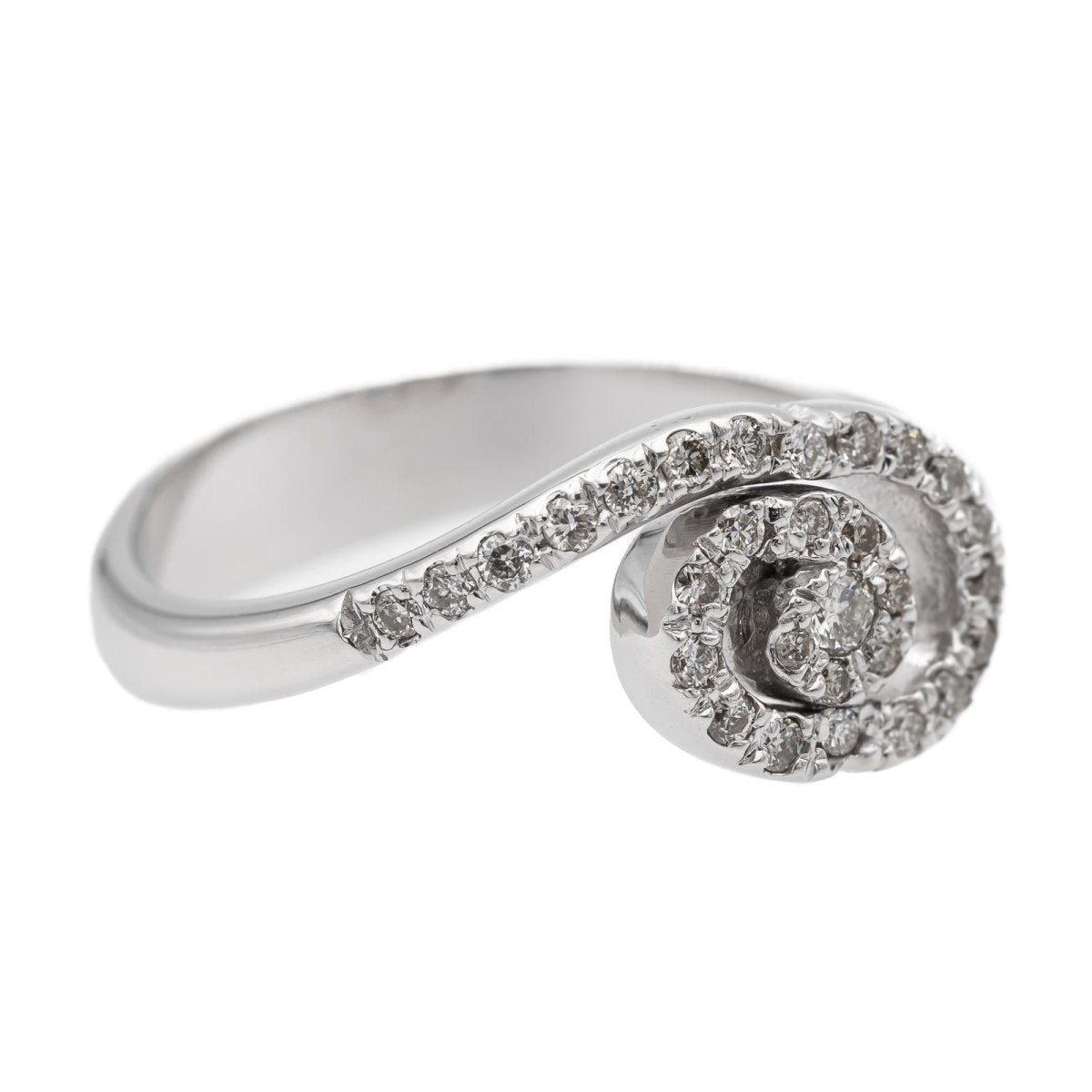 Bague or blanc diamant - Castafiore