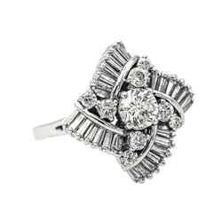 Bague Or blanc Diamant - Castafiore