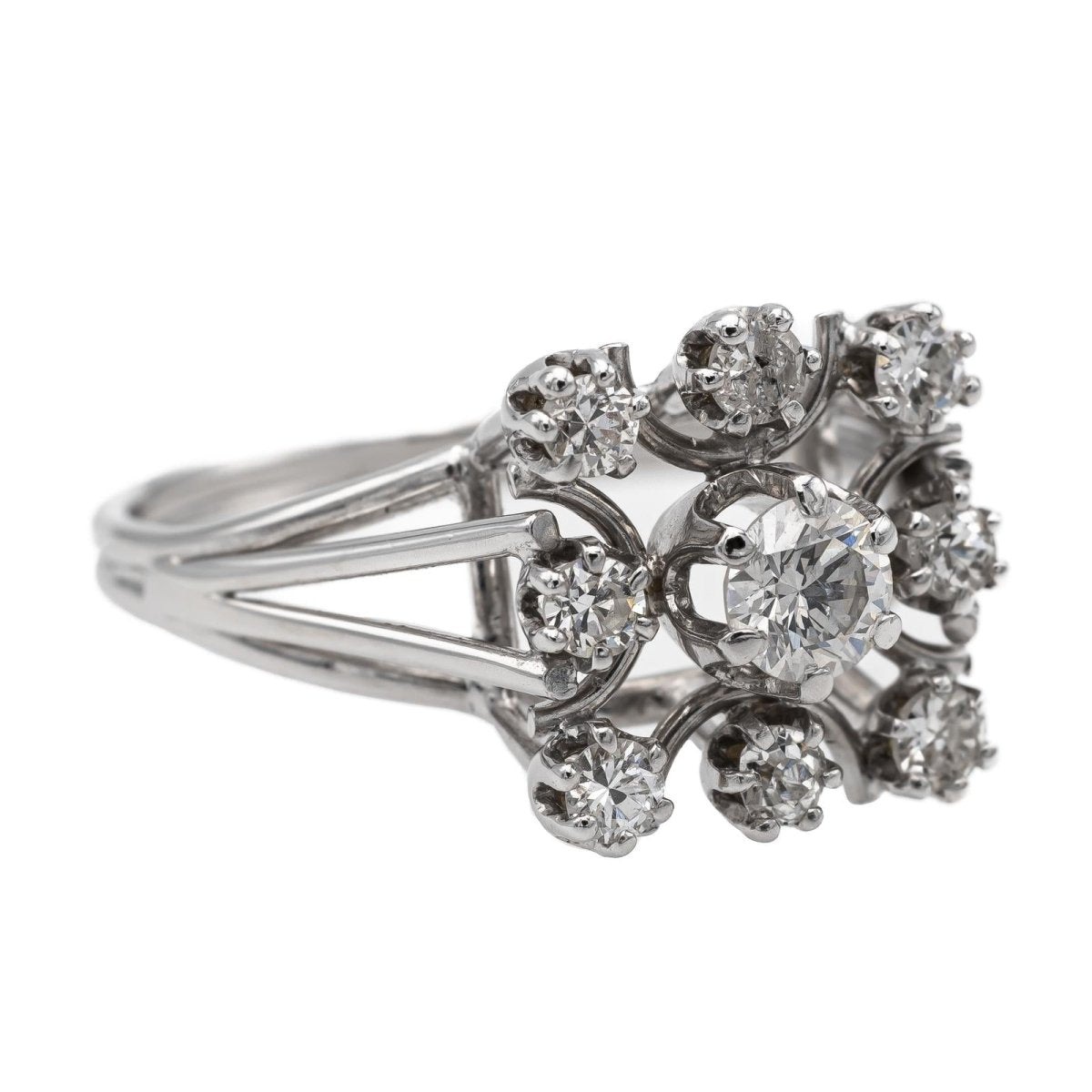 Bague Or blanc Diamant - Castafiore