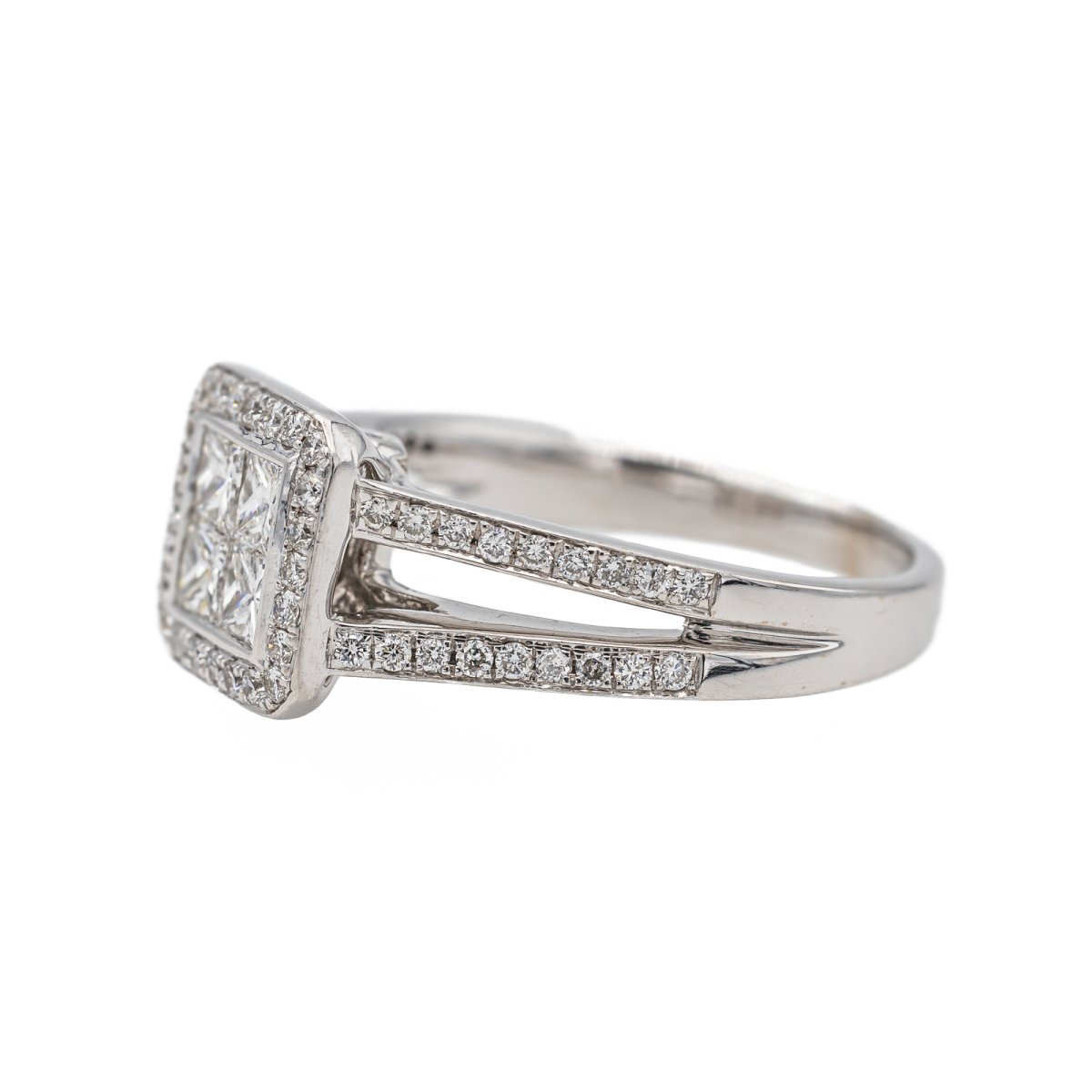 Bague Or blanc Diamant - Castafiore