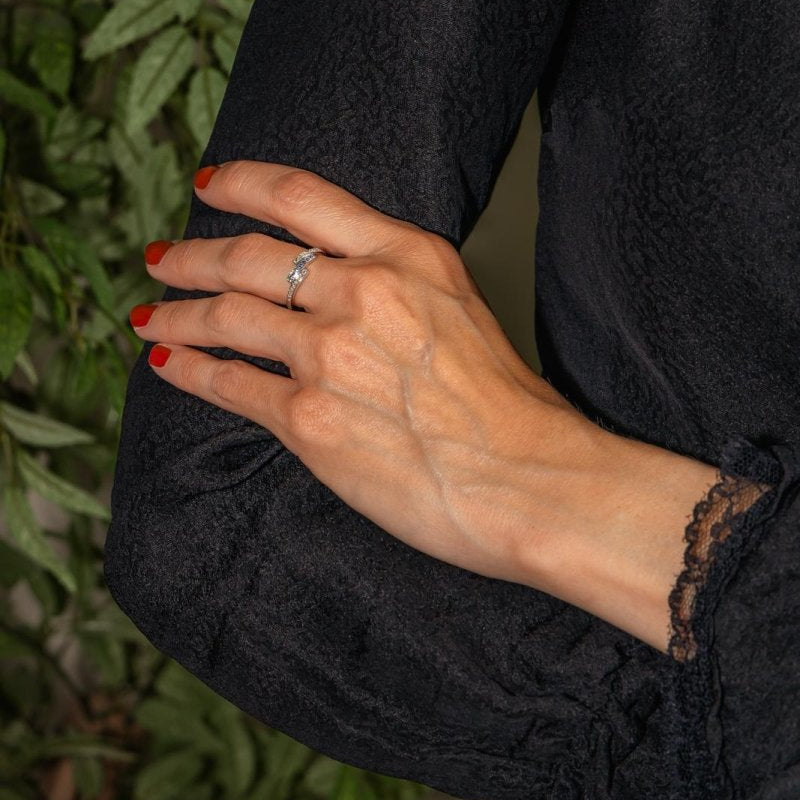 Bague Or blanc Diamant - Castafiore