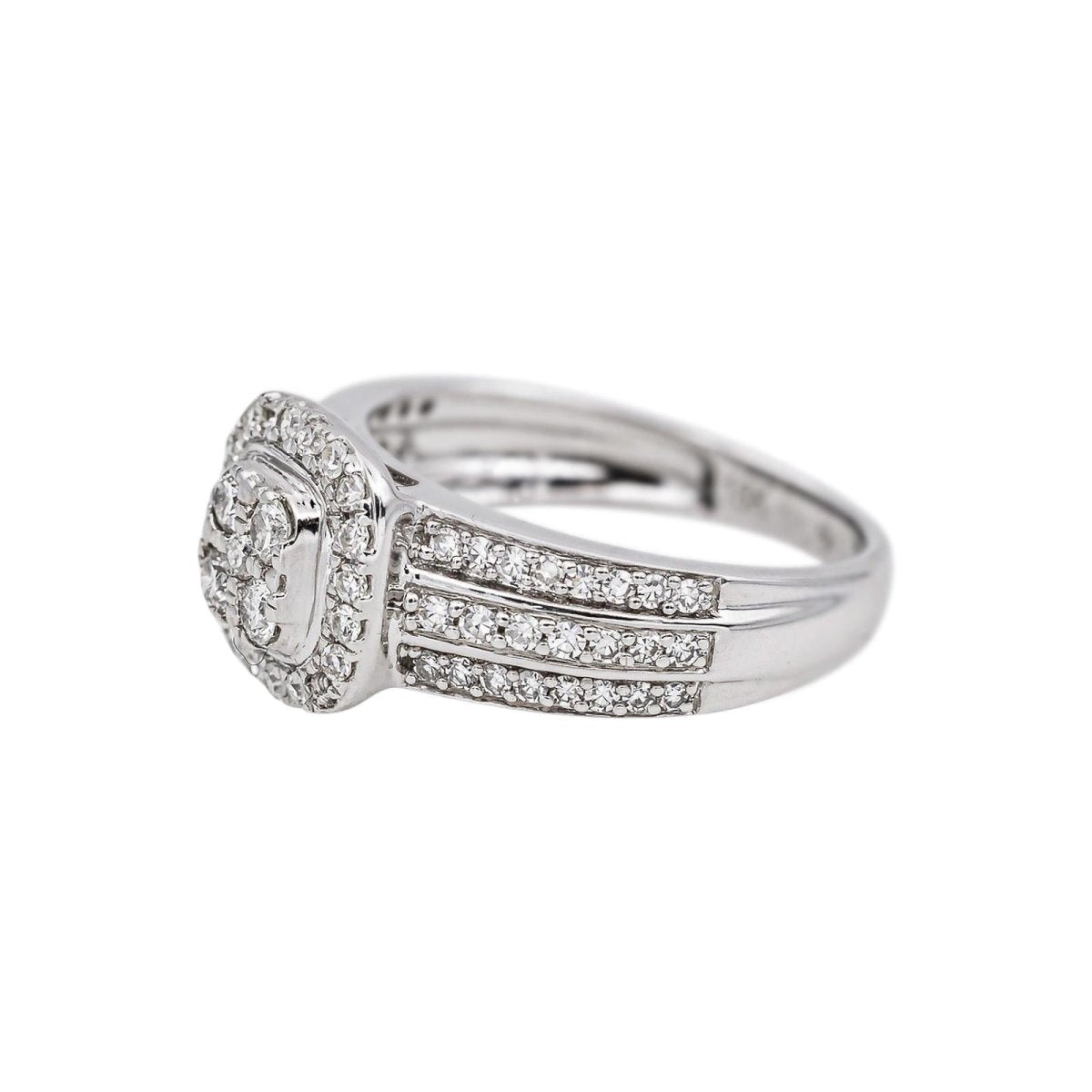 Bague Or blanc Diamant - Castafiore