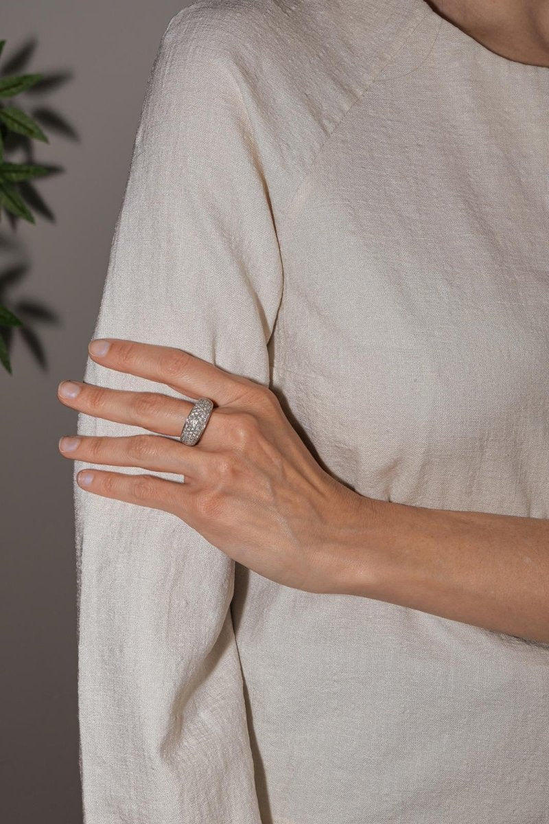 Bague Or blanc Diamant - Castafiore
