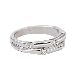 Bague Or blanc Diamant - Castafiore