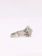 Bague or blanc diamant coussin taille ancienne 0,8 ct - Castafiore