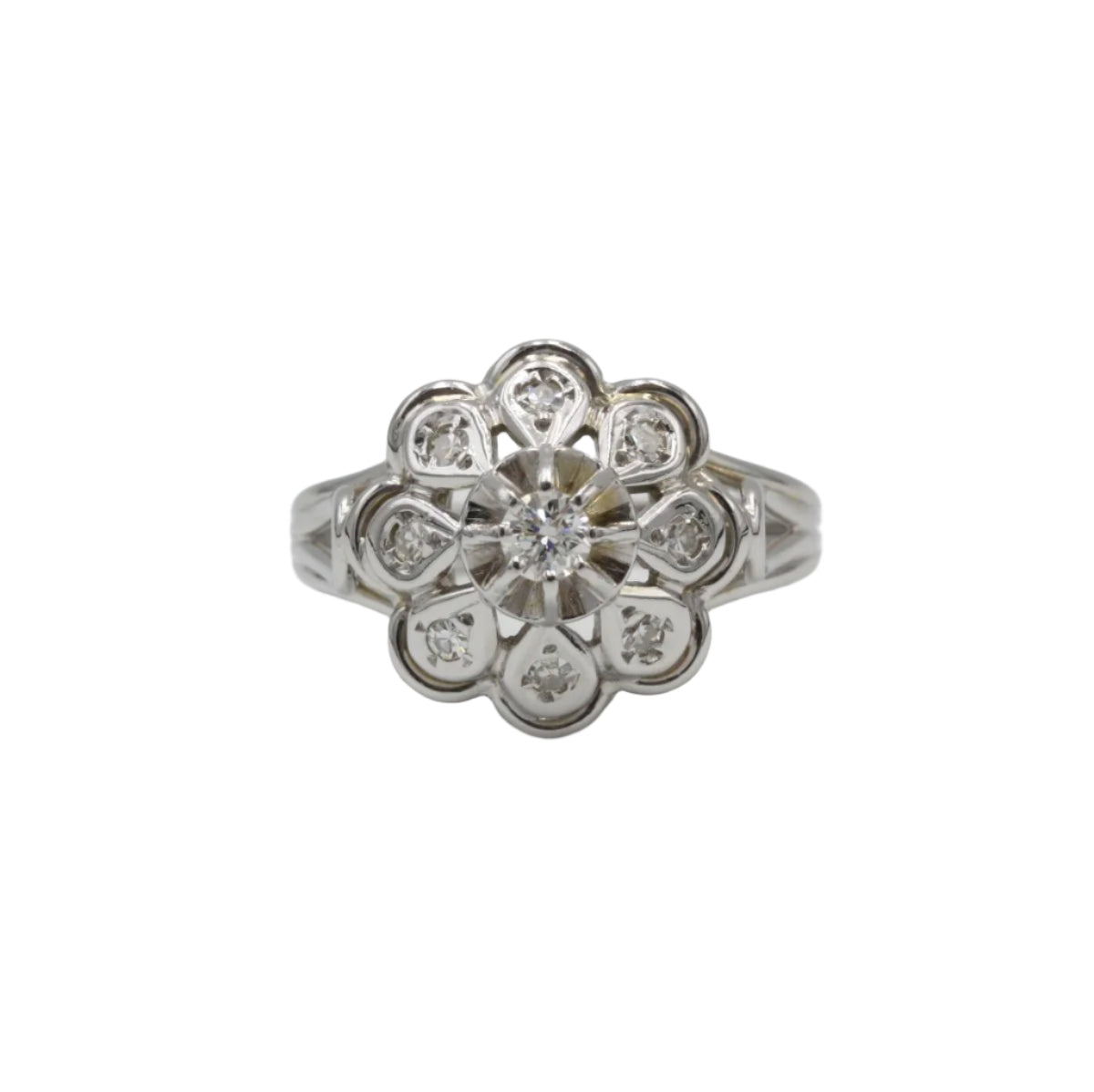 Bague - Or blanc & Diamants - Castafiore