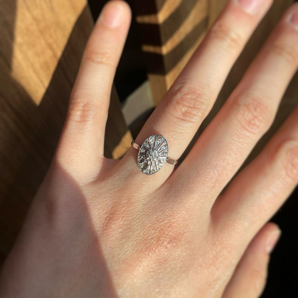 Bague - Or blanc & Diamants - Castafiore