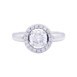Bague or blanc, diamants. - Castafiore