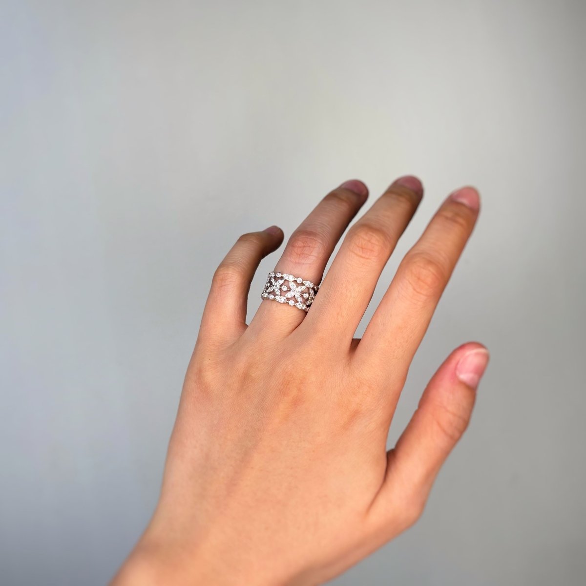 Bague Or blanc Diamants de Rosée - DIDIER GUERIN - Castafiore