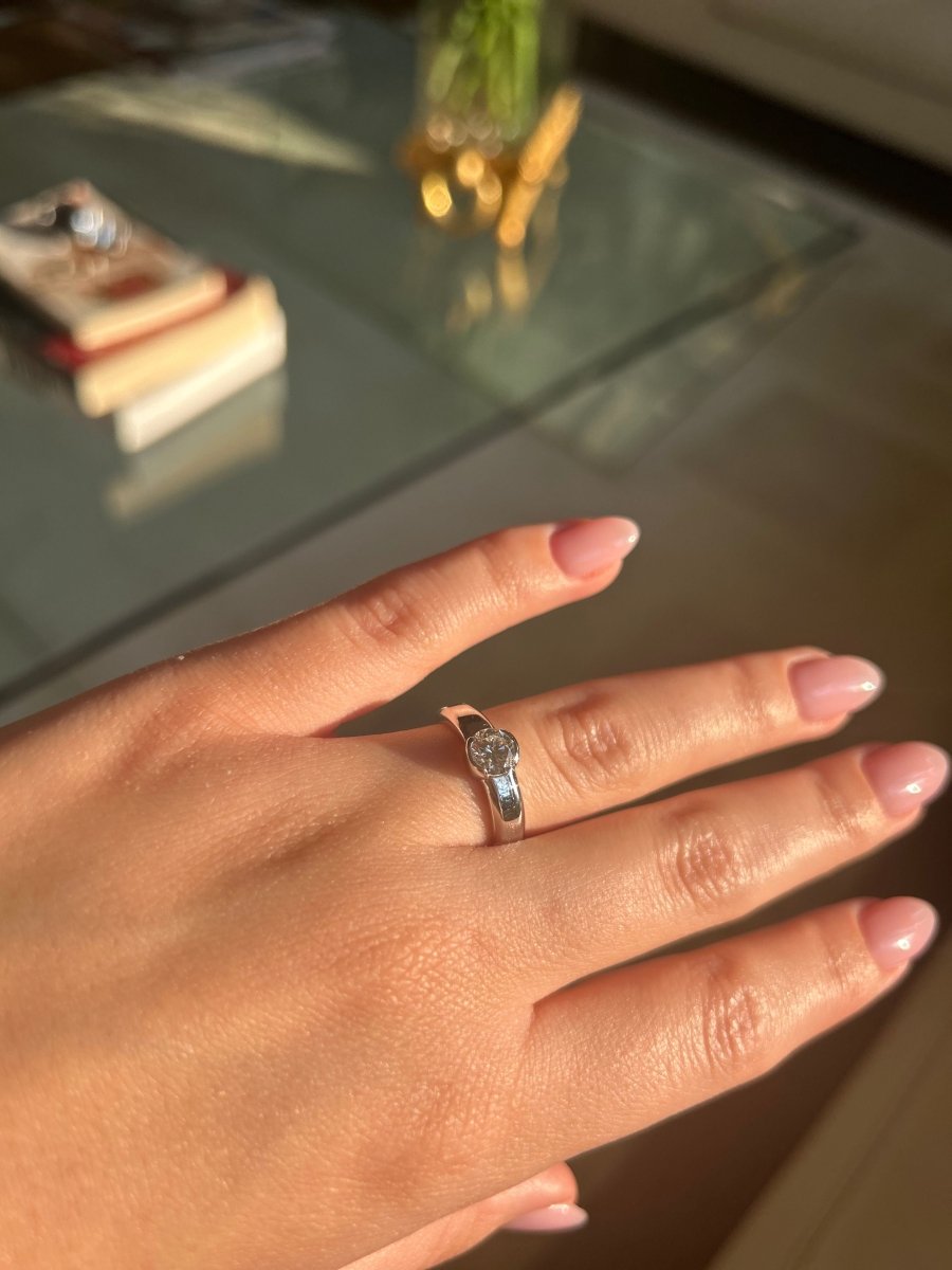 Bague - Or blanc et diamant - Castafiore