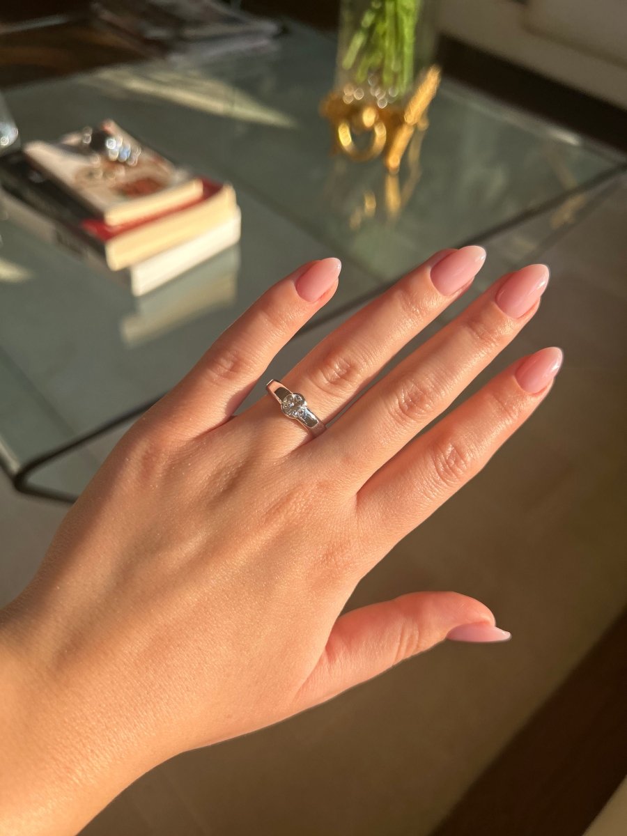 Bague - Or blanc et diamant - Castafiore