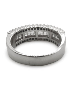 Bague or blanc et diamants 1 ct - Castafiore