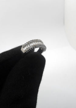 Bague or blanc et diamants 1 ct - Castafiore