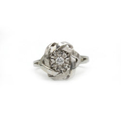Bague - Or blanc et diamants - Castafiore