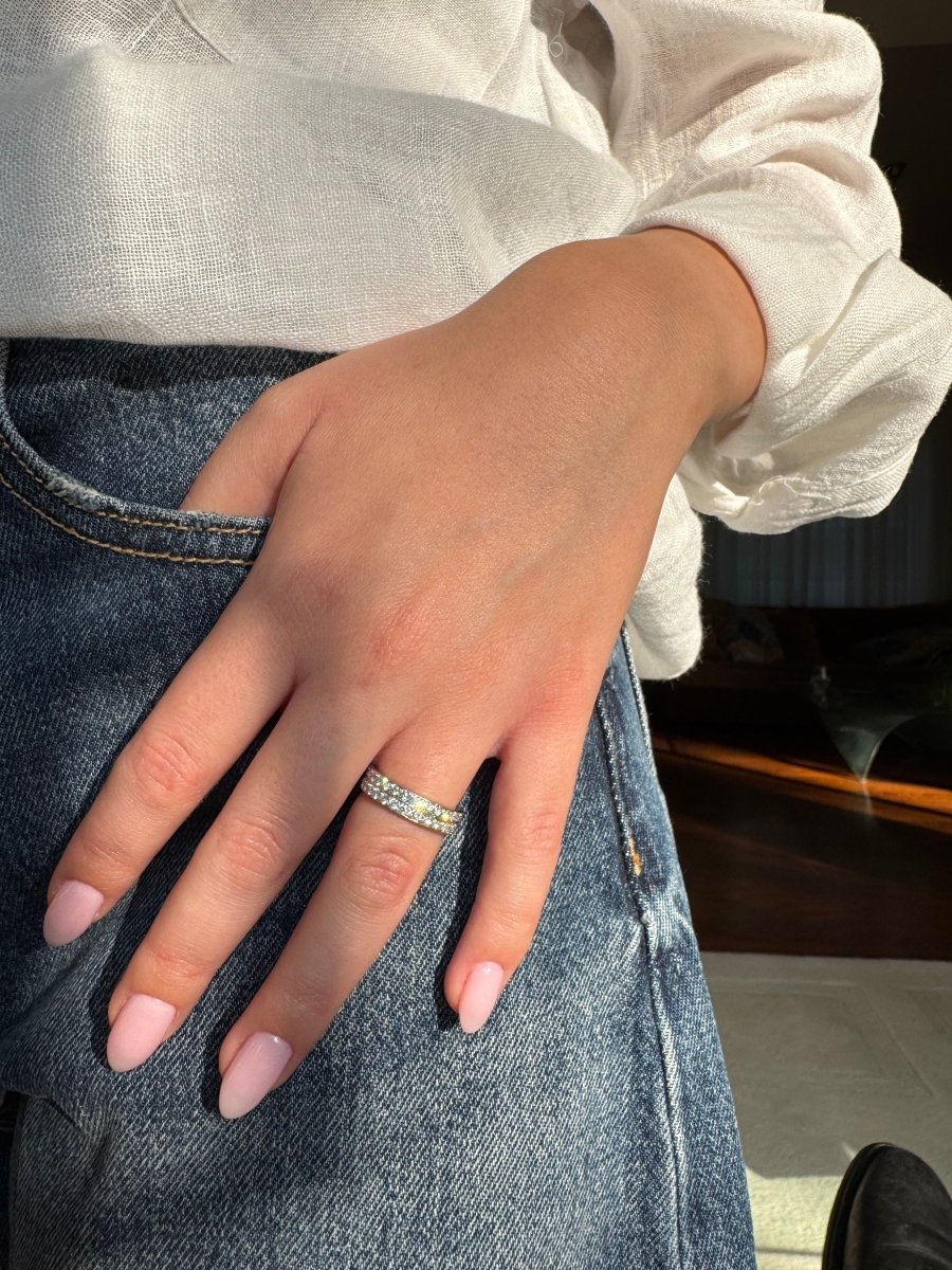 Bague - Or blanc et diamants - Castafiore