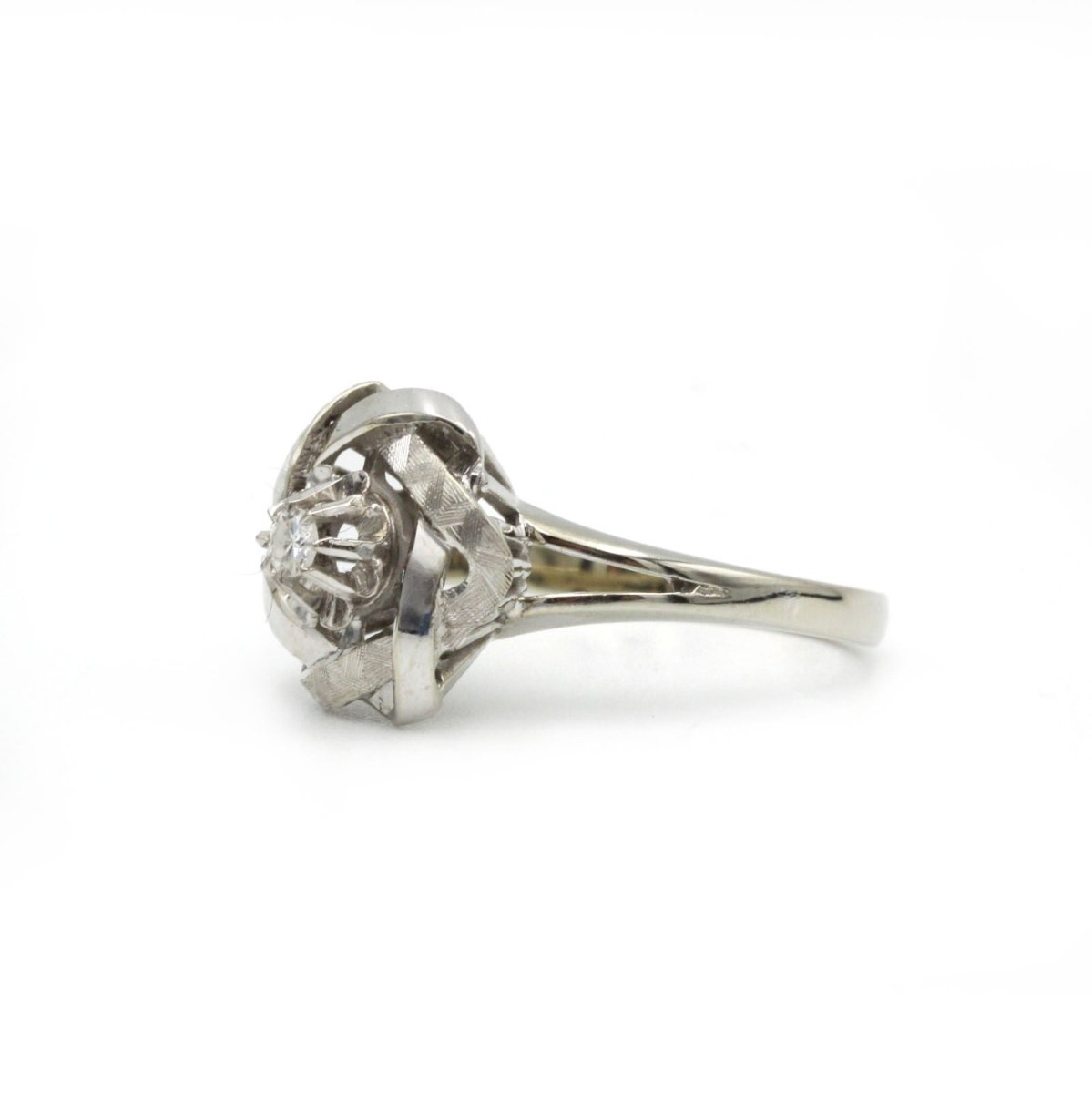 Bague - Or blanc et diamants - Castafiore