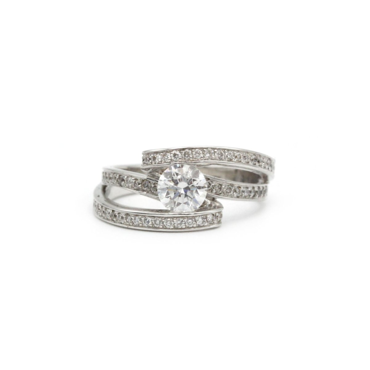 Bague - Or blanc et diamants - Castafiore
