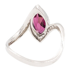 Bague Or blanc Grenat Almandin - Castafiore