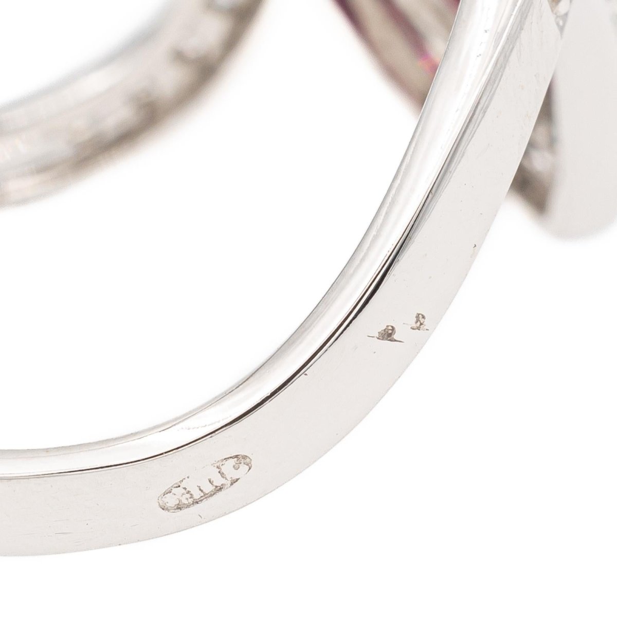 Bague Or blanc Grenat Almandin - Castafiore