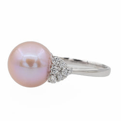 Bague Or blanc Perle - Castafiore
