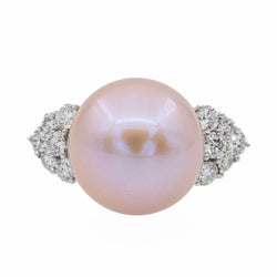 Bague Or blanc Perle - Castafiore