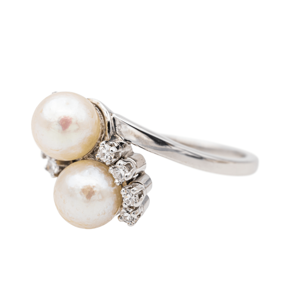 Bague Or blanc Perle de culture - Castafiore