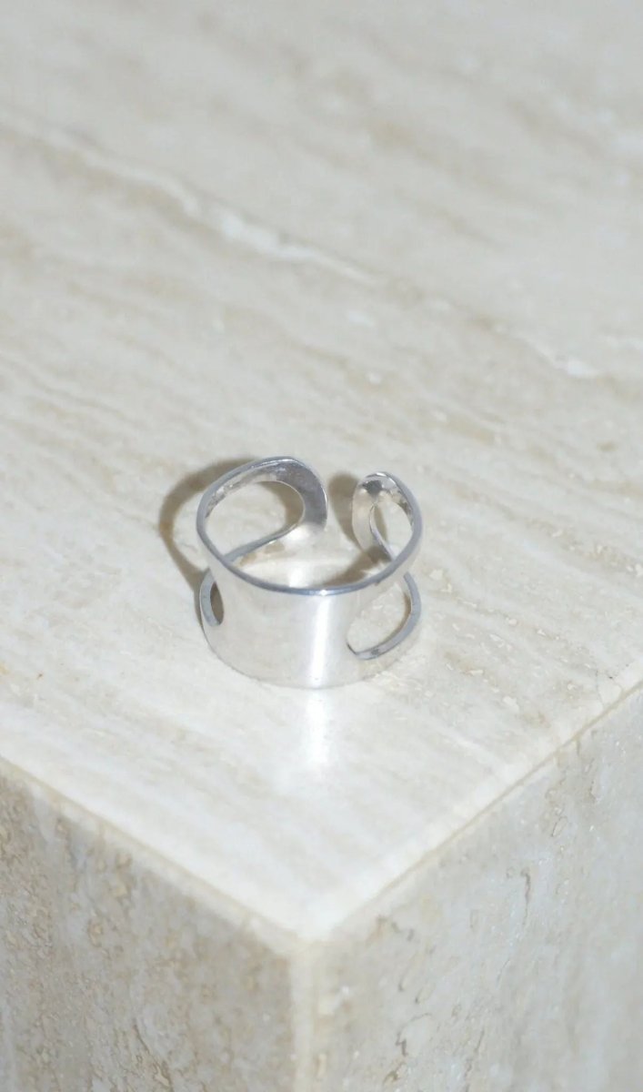 Bague or blanc Pierre Cardin Space Age - Castafiore