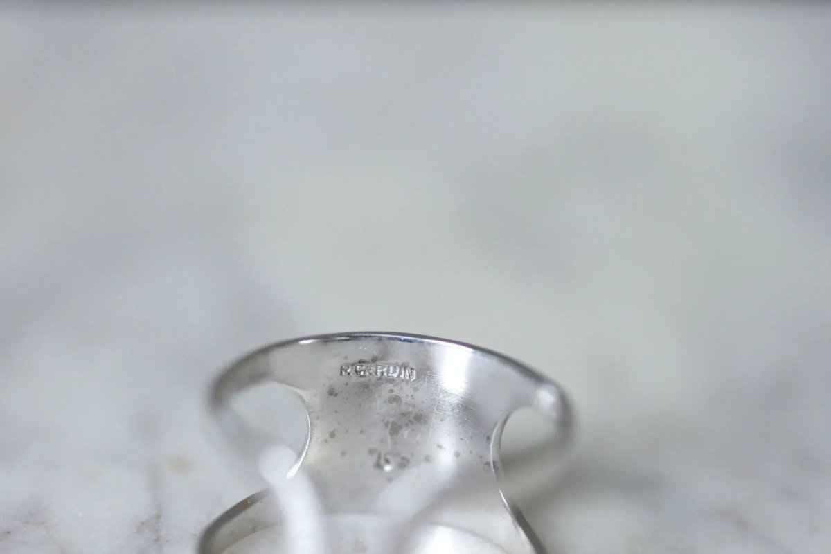 Bague or blanc Pierre Cardin Space Age - Castafiore