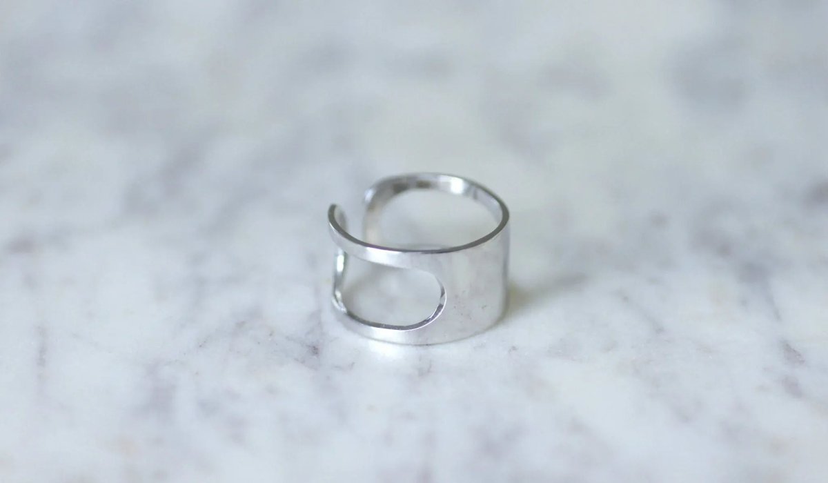 Bague or blanc Pierre Cardin Space Age - Castafiore