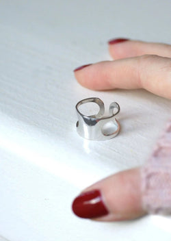 Bague or blanc Pierre Cardin Space Age - Castafiore