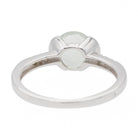 Bague Or blanc Prasiolite - Castafiore