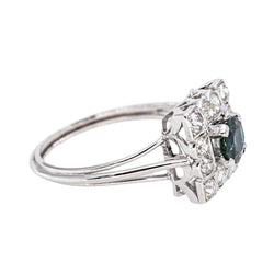 Bague Or blanc Saphir - Castafiore