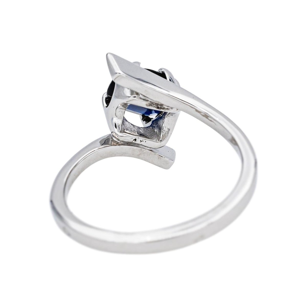 Bague Or blanc Saphir - Castafiore