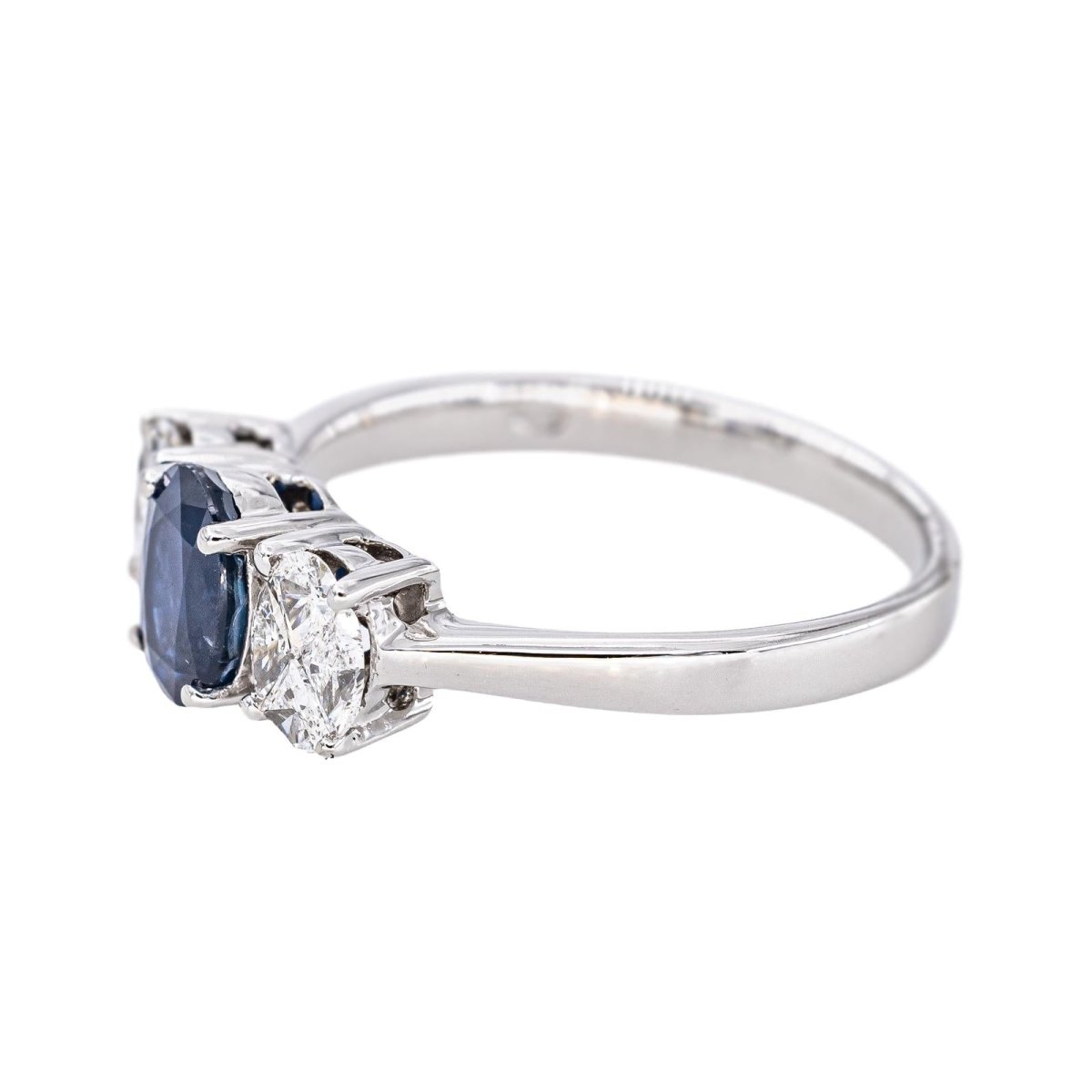 Bague Or blanc Saphir - Castafiore