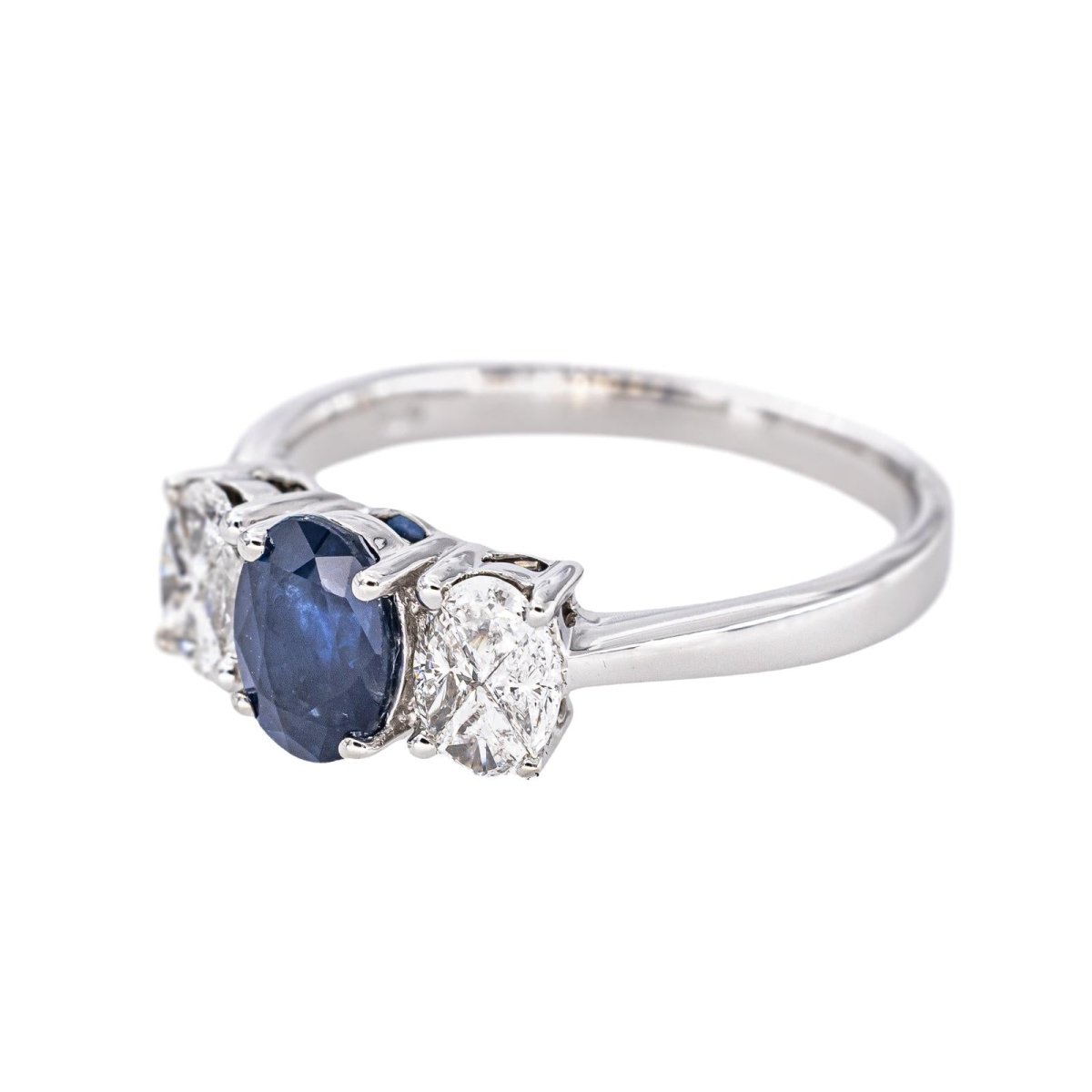 Bague Or blanc Saphir - Castafiore