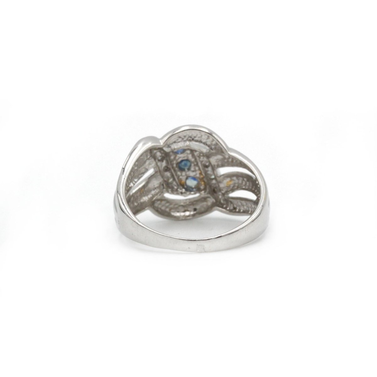 Bague - Or blanc, saphirs et diamants - Castafiore