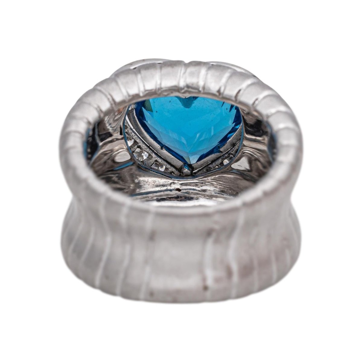 Bague Or blanc Topaze - Castafiore
