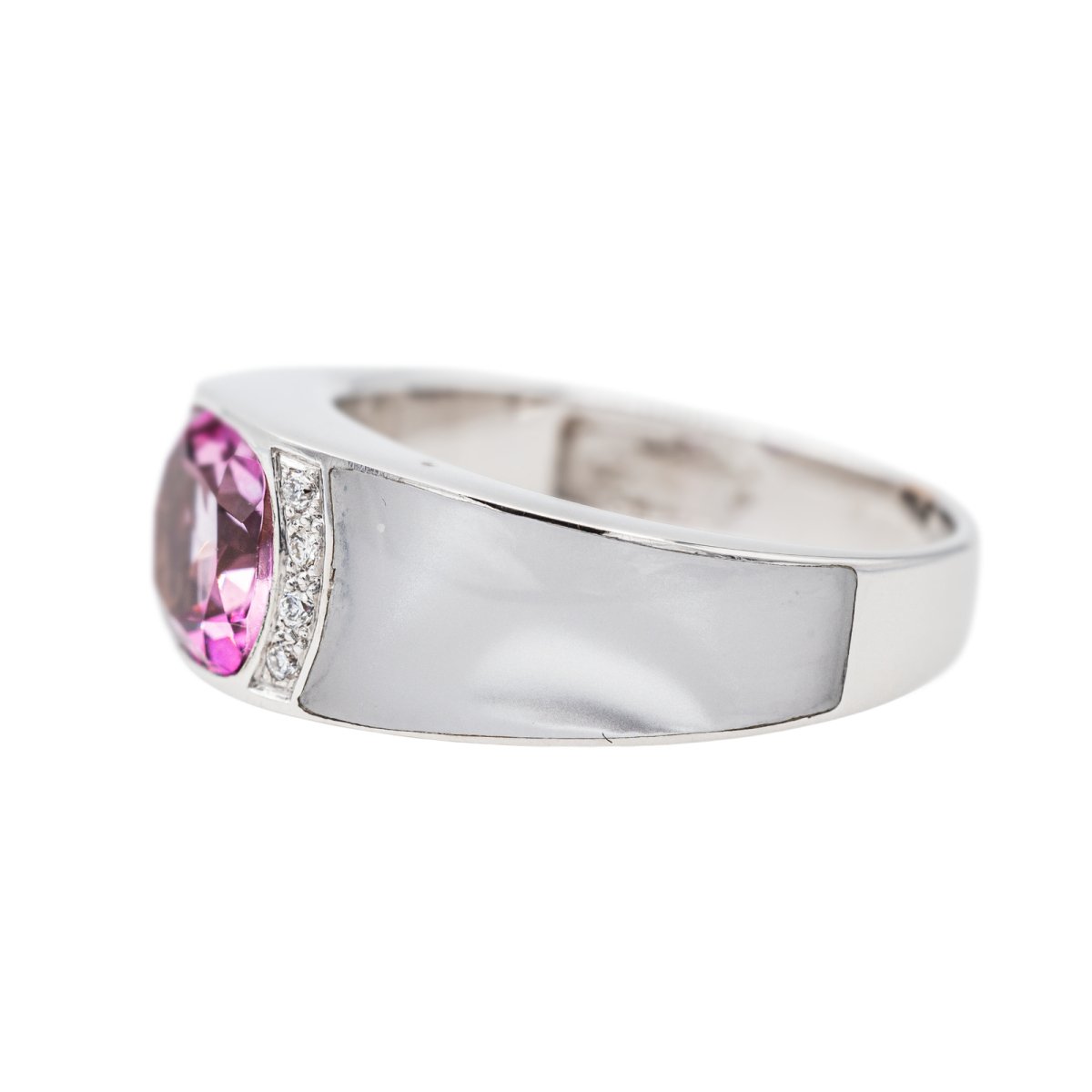 Bague Or blanc Tourmaline - Castafiore