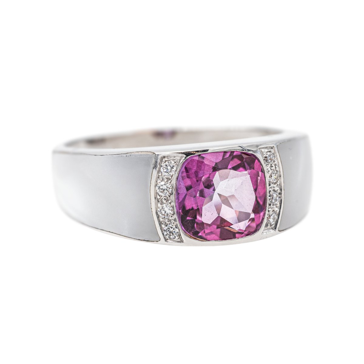 Bague Or blanc Tourmaline - Castafiore