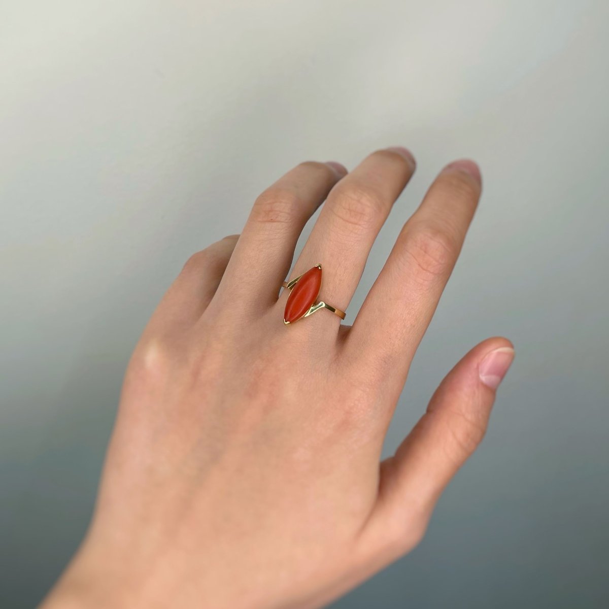 Bague - Or & Corail - Castafiore