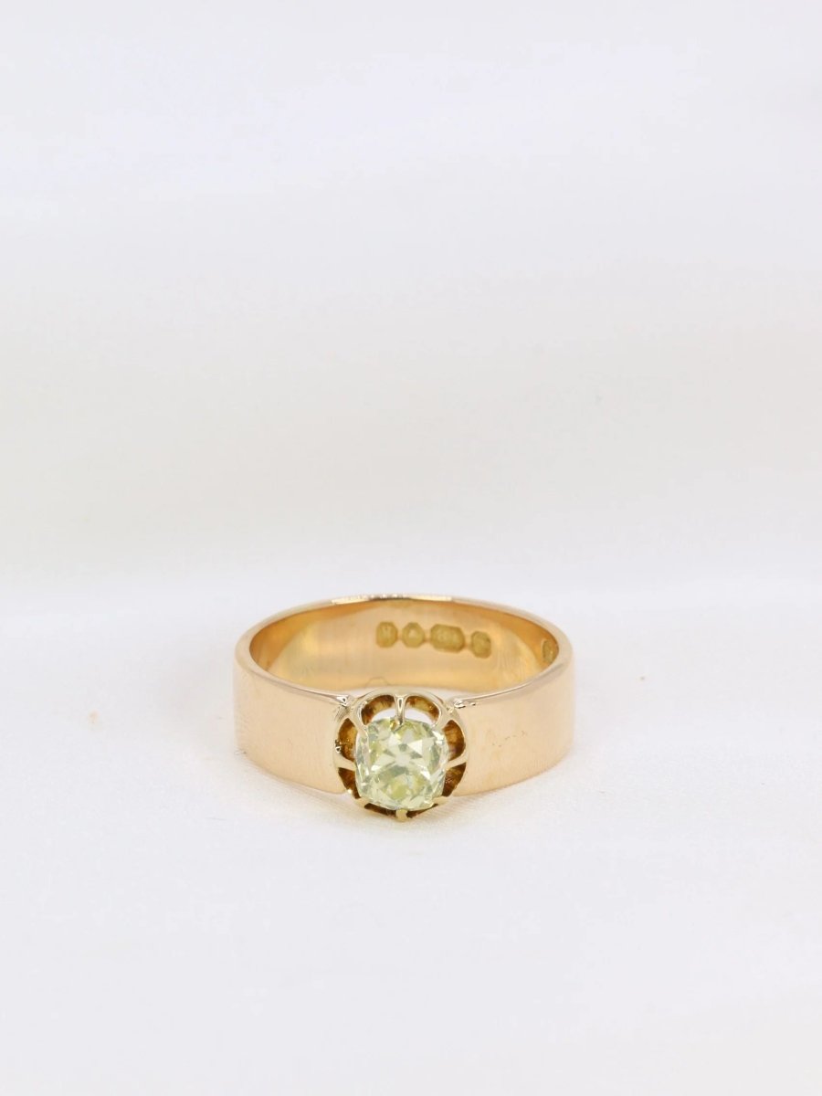 Bague or diamant jaune Fancy Yellow 1,1 ct - Castafiore