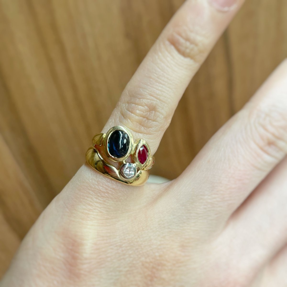 Bague - Or, Diamant, Saphir & Rubis - Castafiore